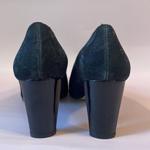 Roberto Capucci Women’s 6.5 Black Small Heel Shoes Excellent Used Condition - Picture 6 of 11
